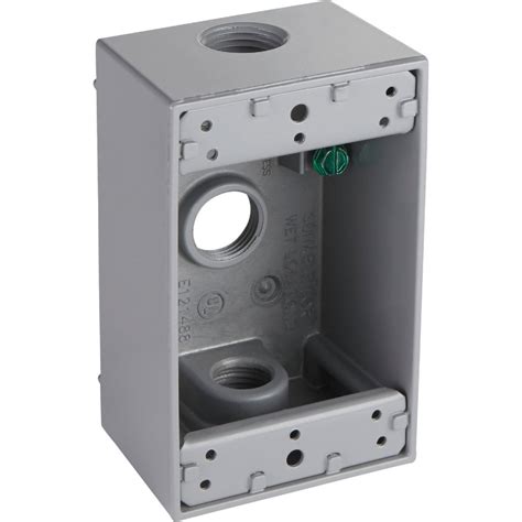 shallow outdoor outlet box